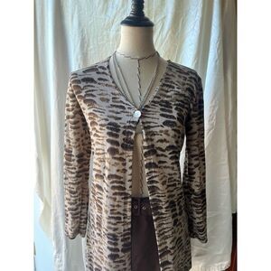 Super cool leopard print cardigan shirt